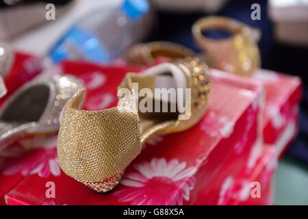 Mercato Tessile in Quatre Bornes, Mauritius Foto Stock