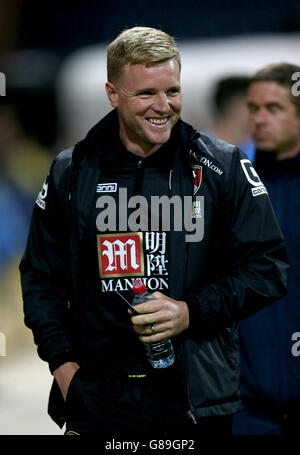 Calcio - Capital One Cup - Third Round - Preston North End v AFC Bournemouth - Deepdale. Eddie Howe, direttore di AFC Bournemouth Foto Stock