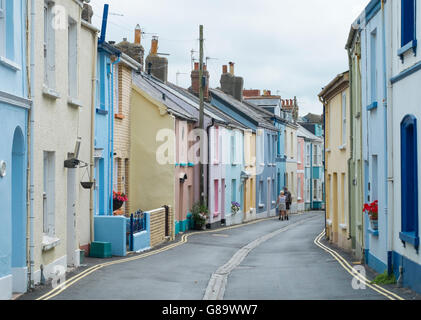 Appledore, un villaggio di mare in North Devon England Regno Unito cottage Foto Stock