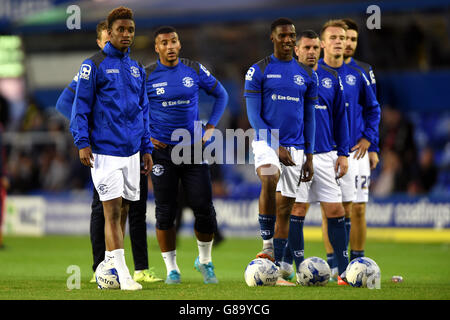 Calcio - Sky Bet Championship - Birmingham City / Nottingham Forest - St Andrew's. I giocatori di Birmingham City durante il riscaldamento Foto Stock