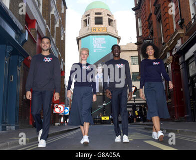 La London Fashion Week Foto Stock