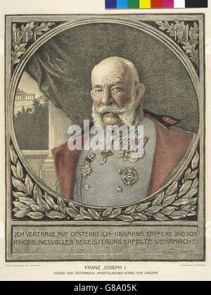 Franz Joseph I., Kaiser von Österreich Foto Stock