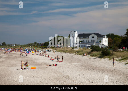 Mar Baltico beach, Heiligendamm, Bad Doberan, Meclemburgo-Pomerania Occidentale Foto Stock