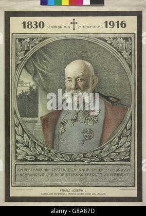 Franz Joseph I. Kaiser von Österreich, apostolischer König von Ungarn Foto Stock