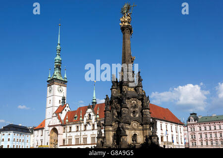 La Colonna della Santa Trinità a Olomouc, Repubblica Ceca Foto Stock