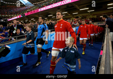 Il Rugby - Coppa del Mondo di Rugby 2015 - Una piscina - Galles v Uruguay - Millennium Stadium Foto Stock