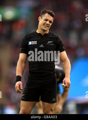 Rugby Union - Coppa del mondo di Rugby 2015 - Pool C - Nuova Zelanda / Argentina - Stadio di Wembley. Dan carter della Nuova Zelanda durante la partita di Rugby World Cup al Wembley Stadium di Londra. Foto Stock