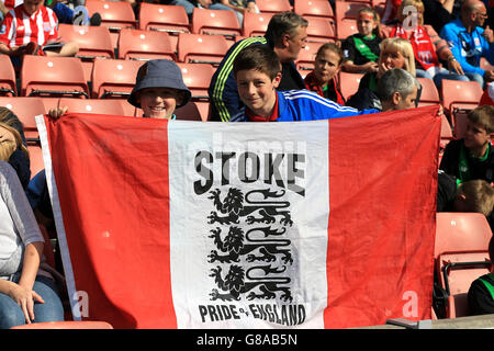 Calcio - Barclays Premier League - Stoke City / Leicester City - Britannia Stadium. Stoke City tifosi negli stand Foto Stock