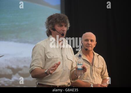 Radio Times Festival 2015. Steve Leonard parla al pubblico Foto Stock