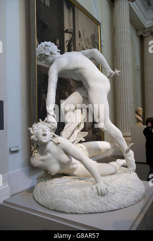 Francia, Rhone, le Musee des Beaux Arts de Lyon, la salle des sculptures du XIX eme siecle dans l'ancienne Chapelle Saint Pierre Foto Stock