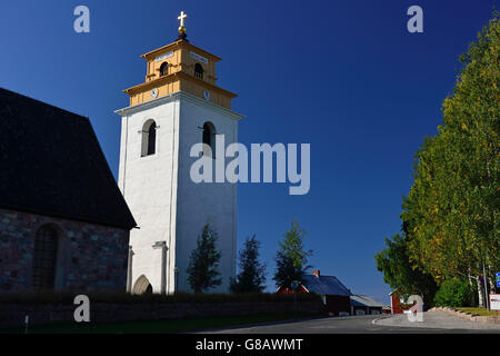 , Chiesa cittadina, Gammelstad (Città Vecchia) Lulea, Norbotten, Svezia Foto Stock