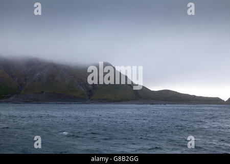 Condizioni di cielo coperto a Macquarie Island, Australian sub-antartiche Foto Stock