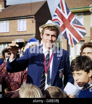 Boxing - 1968 Messico Giochi olimpici - Chris Finnigan - Iver, Buckinghamshire Foto Stock