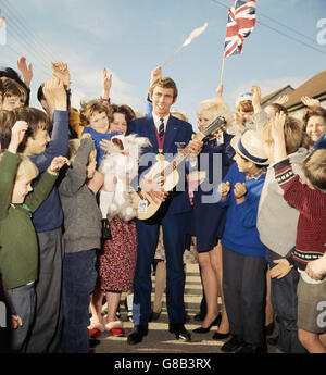 Boxing - 1968 Messico Giochi olimpici - Chris Finnigan - Iver, Buckinghamshire Foto Stock