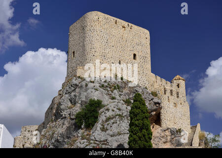 Fortezza, Olvera, Andalusia, Spagna Foto Stock