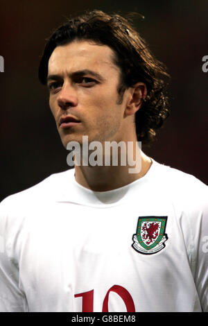 Calcio - International friendly - Galles / Ungheria - Millennium Stadium. Simon Davies, Galles Foto Stock