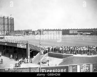 L'Inghilterra combatte il Sud Africa nel quinto e decisivo Test Match all'Oval di Kennington. Foto Stock