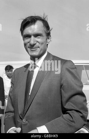 Intrattenimento - Hugh Hefner - Aeroporto di Londra Foto Stock