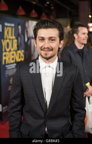 Craig Roberts partecipa alla prima del film Kill Your Friends al Picturehouse Central di Londra. Foto Stock