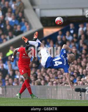 Calcio - Barclays Premier League - Everton V Liverpool - Goodison Park Foto Stock