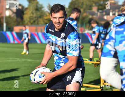 Il Rugby - Coppa del Mondo di Rugby 2015 - Pool B - Samoa v Scozia - Scozia sessione di formazione - Royal Grammar School Foto Stock