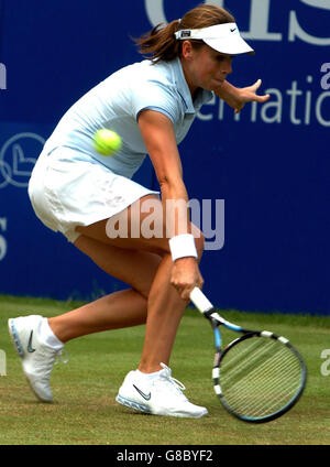 Tennis - DFS Classic 2005 - Semi-Final - Jelena Jankovic v Laura GRANVILLE - Edgbaston Priory Club Foto Stock