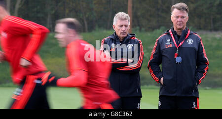 Soccer - UEFA Champions League - Gruppo B - il CSKA Mosca v Manchester United - Manchester United sessione di formazione - Carrington ... Foto Stock