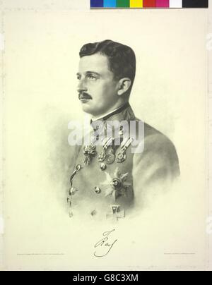 Karl I., Kaiser von Österreich Foto Stock