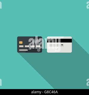 Carte di credito le icone Illustrazione Vettoriale