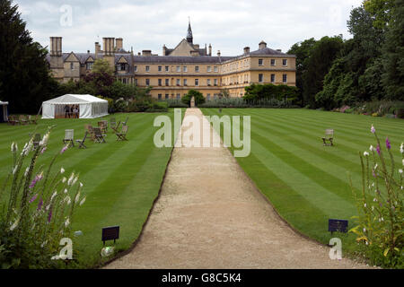 Trinity College visto da parchi Road, Oxford, Regno Unito Foto Stock