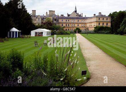 Trinity College visto da parchi Road, Oxford, Regno Unito Foto Stock