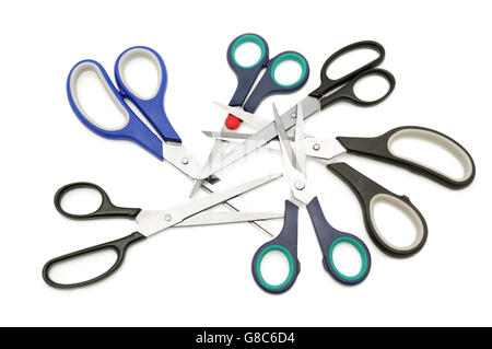 Set cesoia isolato su uno sfondo bianco Foto Stock