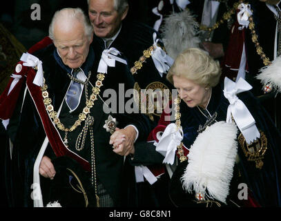 Ordine della Giarrettiera cerimonia - Windsor Foto Stock