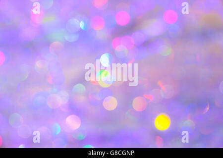 Abstract colorato sfondo bokeh, vacanze di Natale concept Foto Stock