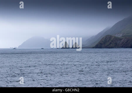 Condizioni di cielo coperto a Macquarie Island, Australian sub-antartiche Foto Stock