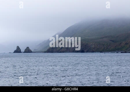 Condizioni di cielo coperto a Macquarie Island, Australian sub-antartiche Foto Stock