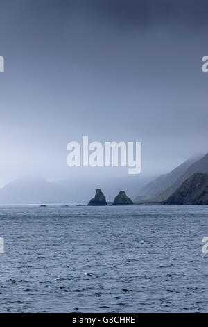 Condizioni di cielo coperto a Macquarie Island, Australian sub-antartiche Foto Stock