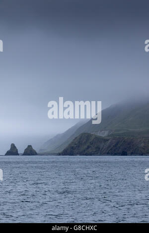 Condizioni di cielo coperto a Macquarie Island, Australian sub-antartiche Foto Stock