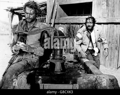 Continuavano a chiamarlo Trinita, aka: Su continua a l'appeler Trinita, aka: Ace alta, aka: Vier Fäuste für ein Halleluja, Italien 1971, Regie: Enzo Barboni, Darsteller: Terence Hill e Bud Spencer Foto Stock