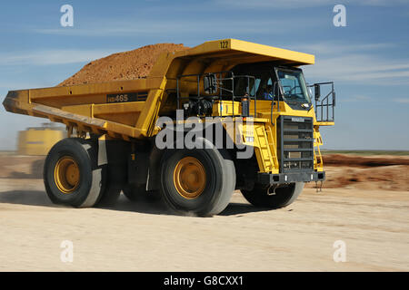 Diamond mining carrello Caterpillar, Sud Africa. Foto Stock