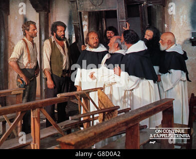 Continuavano a chiamarlo Trinita, aka: Su continua a l'appeler Trinita, aka: Ace alta, aka: Vier Fäuste für ein Halleluja, Italien 1971, Regie: Enzo Barboni, Darsteller: Terence Hill e Bud Spencer Foto Stock