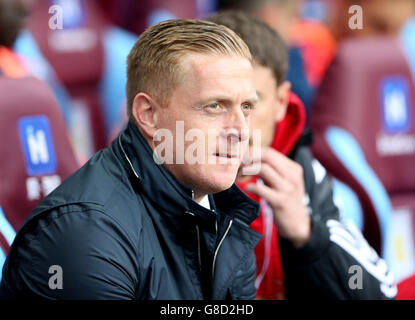 Gary Monk, direttore della Swansea City, durante la partita della Barclays Premier League a Villa Park, Birmingham. Foto Stock