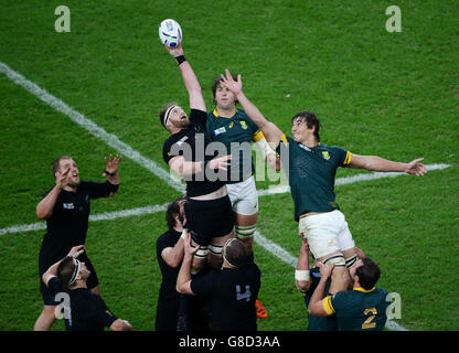 Il Rugby - Coppa del Mondo di Rugby 2015 - Semi finale - Sud Africa v Nuova Zelanda - Stadio di Twickenham Foto Stock