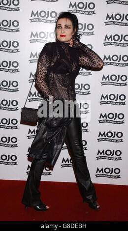 Siouxsie Sioux arriva. ELENCO successi DI MOJO, premi annuali, Porchester Hall Foto Stock