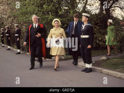 Royalty - la principessa Margaret Visite Haberdashers' Aske's School - Elstree, Hertfordshire Foto Stock