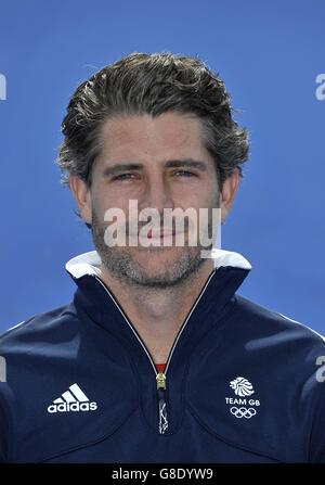 Abbazia di Bisham, Buckinghamshire, UK. Il 28 giugno, 2016. Simon Mantell, 32, Street, mens hockey. TeamGB annuncia la squadra di hockey per la Rio2016 Olimpiadi. La National Hockey Center. Abbazia di Bisham. Buckinghamshire. Regno Unito. 28/06/2016. Credito: Sport In immagini/Alamy Live News Foto Stock