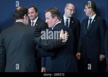 Bruxelles, BXL, Belgio. Il 28 giugno, 2016. Primo Ministro britannico David Cameron durante una foto di gruppo presa durante la riunione del Consiglio europeo a livello europeo la sede del Consiglio a Bruxelles, in Belgio il 28.06.2016 da Wiktor Dabkowski © Wiktor Dabkowski/ZUMA filo/Alamy Live News Foto Stock