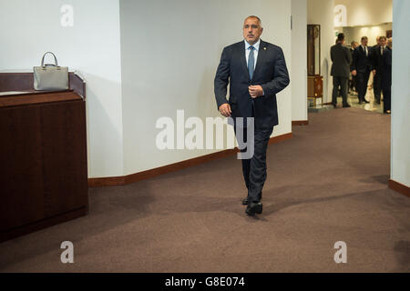 Bruxelles, BXL, Belgio. Il 28 giugno, 2016. Primo ministro bulgaro Boyko Borisov durante una foto di gruppo presa durante la riunione del Consiglio europeo a livello europeo la sede del Consiglio a Bruxelles, in Belgio il 28.06.2016 da Wiktor Dabkowski © Wiktor Dabkowski/ZUMA filo/Alamy Live News Foto Stock