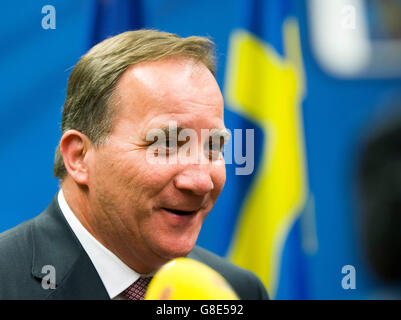 Bruxelles, Belgio. Il 28 giugno, 2016. Sig. Stefan LOFVEN, il Primo ministro svedese. Credito: Leonardo Hugo Cavallo/Alamy Live News Foto Stock