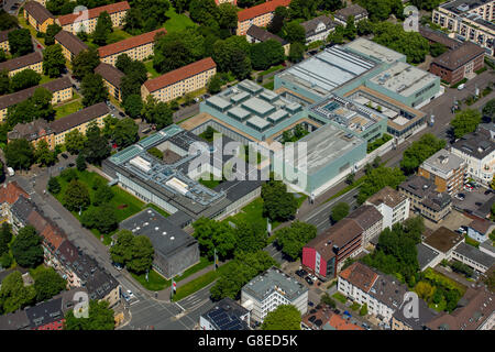 Vista aerea, il Museo Folkwang Essen, il Museum Folkwang di Essen, Istituto di Studi culturali Essen (KWI), la zona della Ruhr, Foto Stock